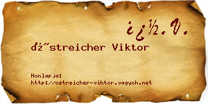 Östreicher Viktor névjegykártya